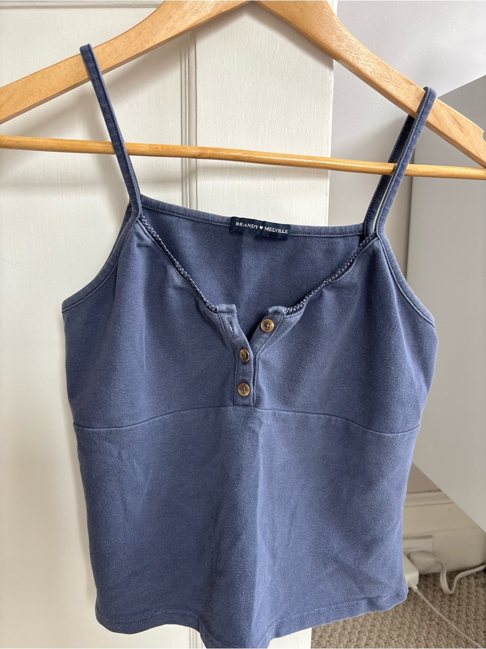 Brandy Melville Navy Henley Camisole Tank